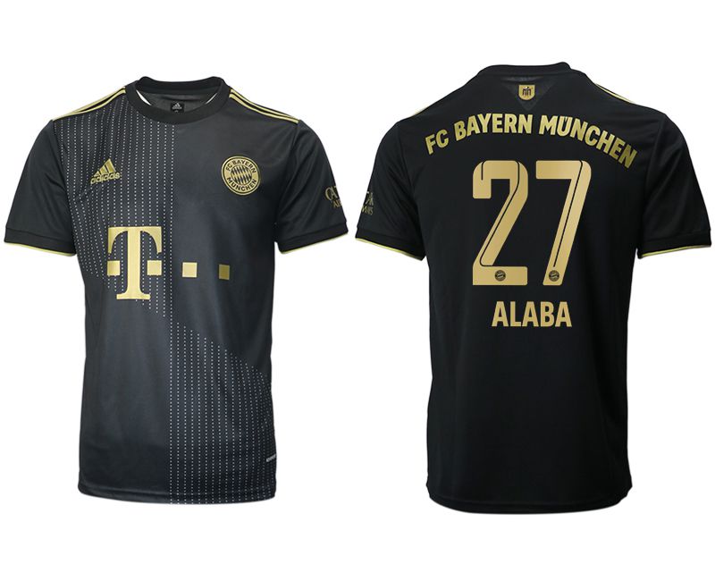 Men 2021-2022 Club Bayern Munich away aaa version black #27 Adidas Soccer Jersey